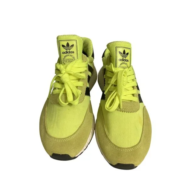 Adidas Iniki Runner Boost Size 7 Yellow Black Athletic